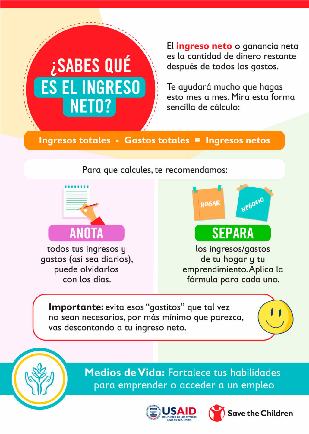 Sabes qué es el ingreso Neto? : Save the Children Perú